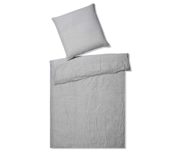 Elegante hør sengetøj grå