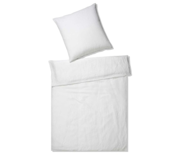 Elegante hør sengetøj hvid