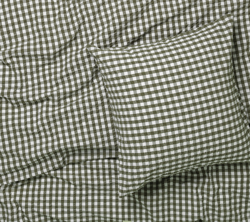 JUNA Bæk og Bølge sengetøj grøn miljøbillede