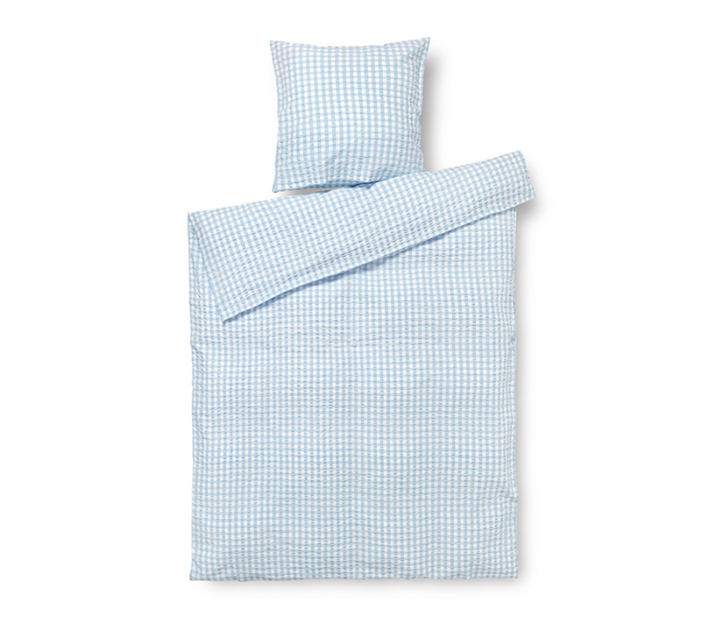 JUNA Bæk og Bølge sengetøj lyseblå