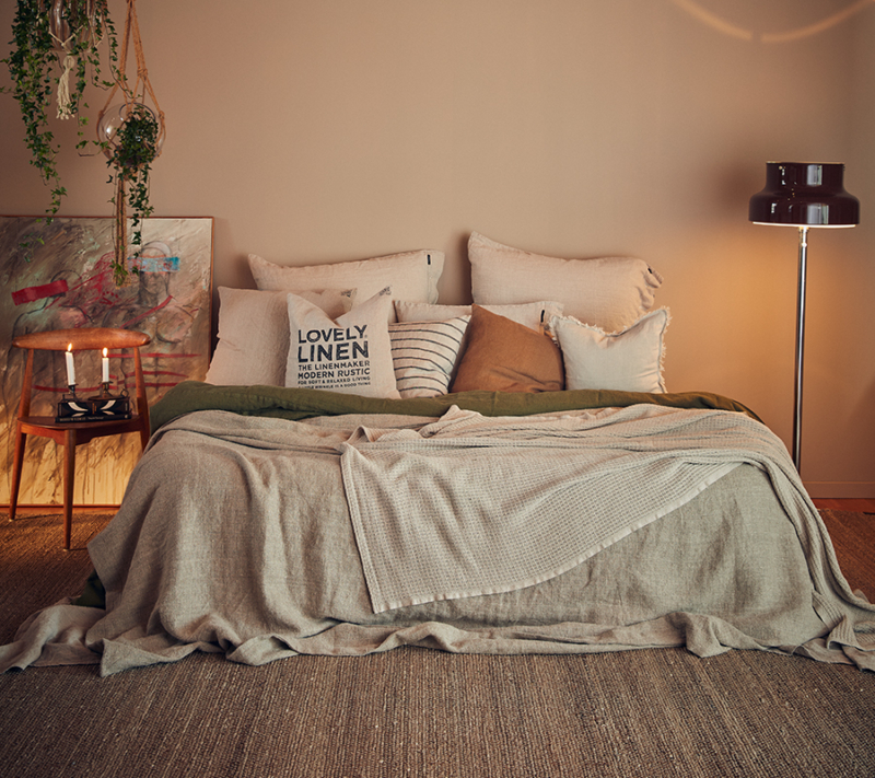 Lovely linen - Rustic sengetæppe - miljø 1