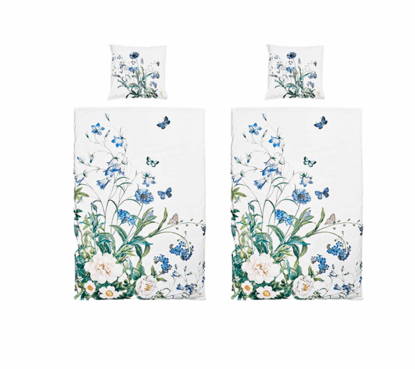 Jim Lyngvild Sengetøj 2 sæt Blue Flower