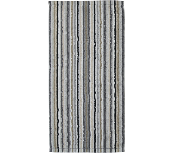 Cawö Lifestyle Stribe Håndklæde Natur/Brun 50x100