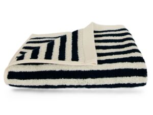 Homehagen Pinstripe Black håndklæde
