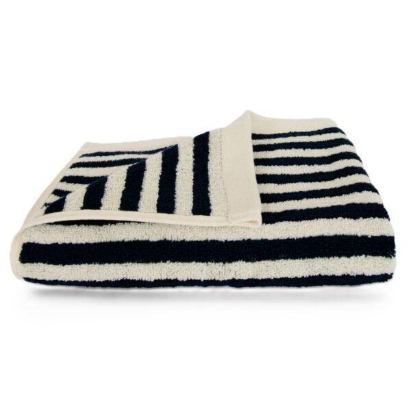 Homehagen Pinstripe Black håndklæde