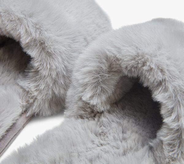Carpe Diem Pels Slippers Soft Grey - Image 3