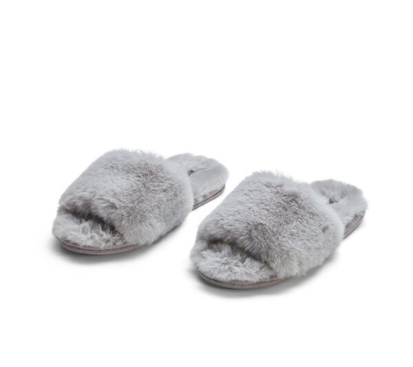 Carpe Diem Pels Slippers Soft Grey