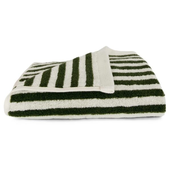 Homehagen Pinstripe Alpine Moss håndklæde