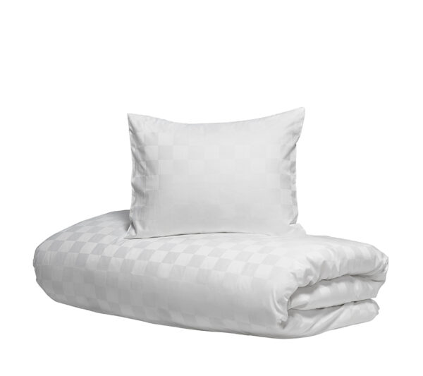 Hästens Satin Check White Sengetøj
