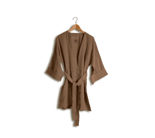 Lovely Linen Kimono | Brun
