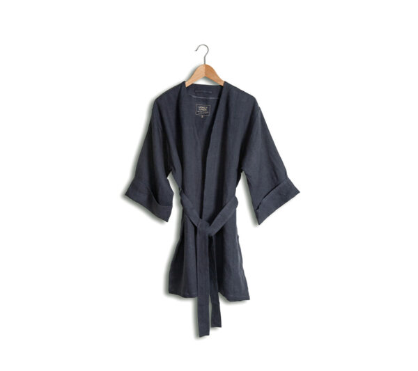 Lovely Linen Kimono | Dark Grey