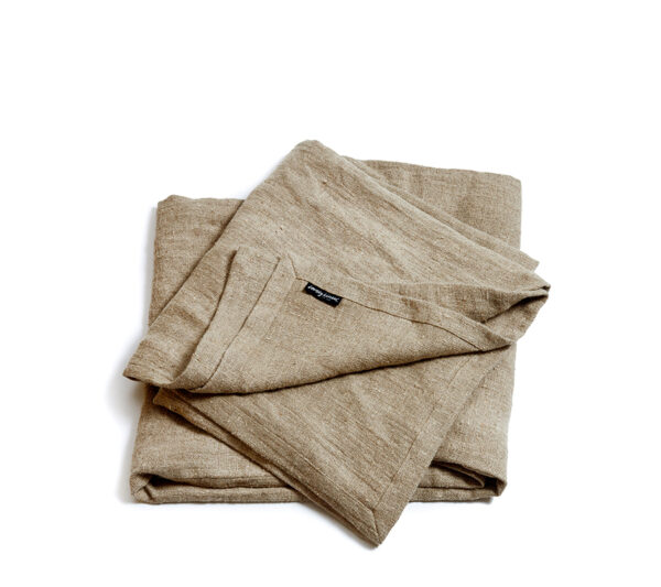 Lovely Linen | Rustic Sengetæppe | Natural Beige