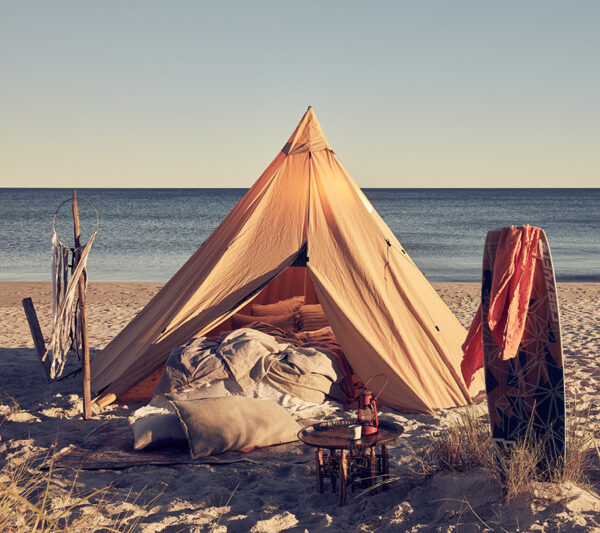 Lovely Linen | Rustic Sengetæppe | Natural Beige - Image 3