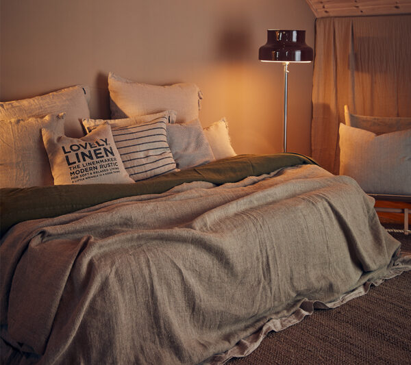 Lovely Linen | Rustic Sengetæppe | Natural Beige - Image 4