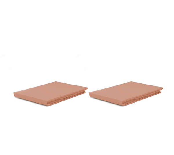 SX One Bomuldssatin Kuvertlagen 2 stk. Dusty Rose