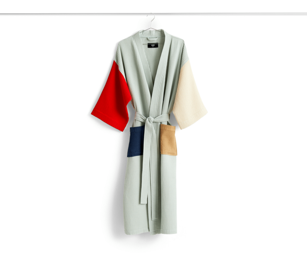 HAY Waffle Bathrobe Glacier Multi