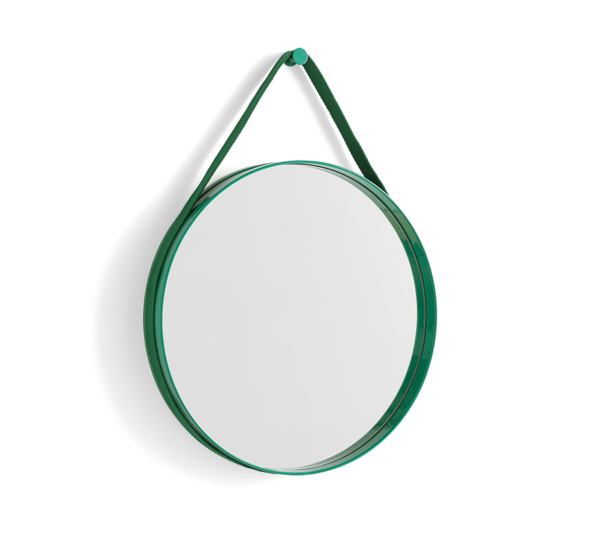HAY Strap Mirror No. 2 Green Ø: 50cm.