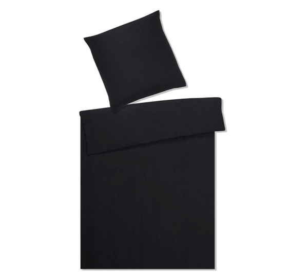Elegante Hør Sort Breeze Sengetøj