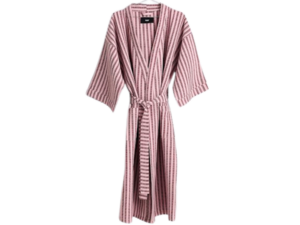 HAY Waffle Bathrobe Stripe Cool Pink