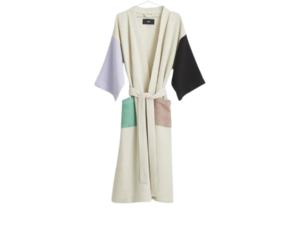 HAY Waffle Bathrobe Off-White Multi