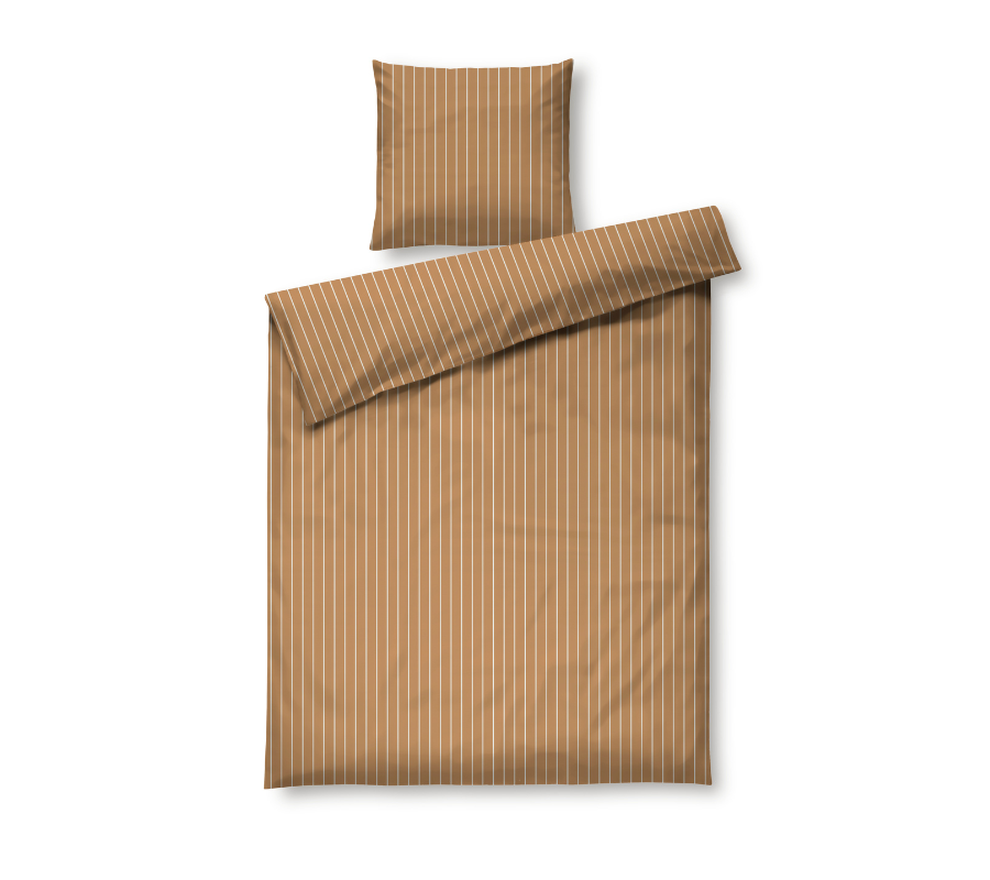 Juna Sengetøj Soft Karamel/offwhite