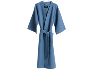 HAY Waffle Bathrobe Dusty Blue